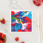 Serviette En Papier Designer Print Napkin (En situation)