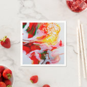 Serviette En Papier Designer Print Napkin (En situation)