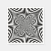 Serviette En Papier Designs noirs (Devant)