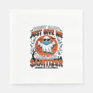 Serviette En Papier Désinfectant Halloween Masque Fantôme Drôle Bonbon