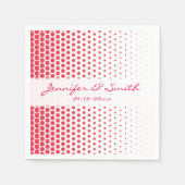 Serviette En Papier Désir Polka Dot Moderne Blanc (Devant)