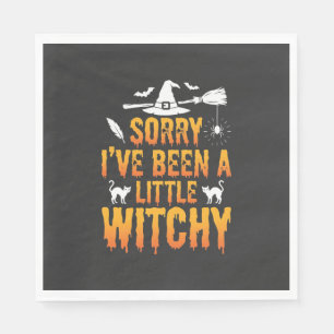 Serviette En Papier Désolée, j'ai été un peu sorcière Halloween