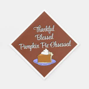 Serviette En Papier Dessert à tarte Citrouille de Thanksgiving