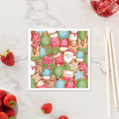 Serviette En Papier Dessert de Noël (En situation)