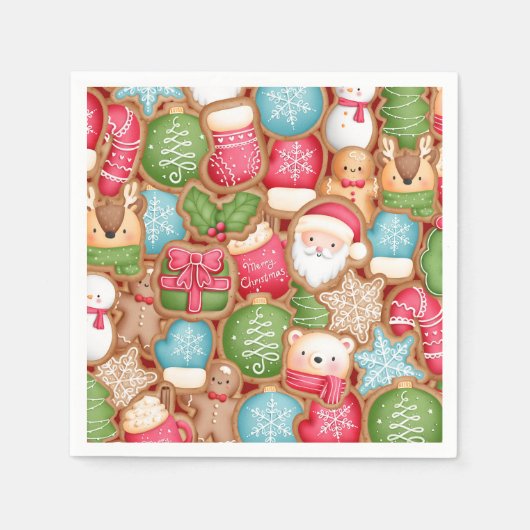 Serviette En Papier Dessert de Noël (Devant)