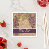 Serviette En Papier Dessert Réception Naples Vignoble Vignoble Mariage (En situation)
