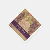 Serviette En Papier Dessert Réception Naples Vignoble Vignoble Mariage (Coin)