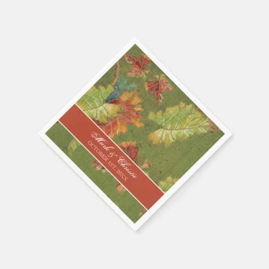 Serviette En Papier Dessert Réception Serviettes Automne Vin d'automne (Coin)