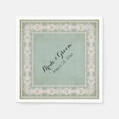 Serviette En Papier Dessert Réception Serviettes Dentelle rustique Vie (Devant)