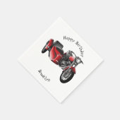 Serviette En Papier dessin animé de la moto Sidecar (Coin)