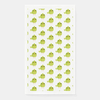 Serviette En Papier Dessin Animé Oiseau Vert