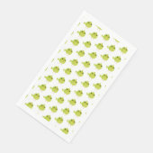 Serviette En Papier Dessin Animé Oiseau Vert (Coin)