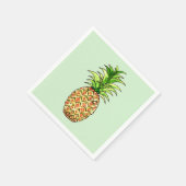 Serviette En Papier dessin d'ananas aquarelle (Coin)