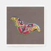 Serviette En Papier Dessin d'art papillon (Devant)