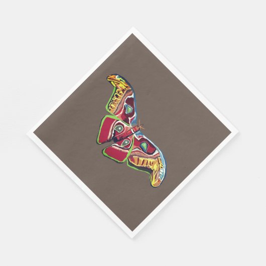 Serviette En Papier Dessin d'art papillon (Coin)