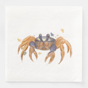 Serviette En Papier Dessin de crabe mou