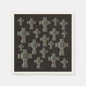 Serviette En Papier Dessin de croix de tête de cimetière gothique d'Ha (Devant)