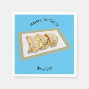 Serviette En Papier Dessin de Jiaozi / Chinese dumplings