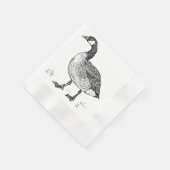 Serviette En Papier Dessin de la nature de l'oie canadienne (Coin)