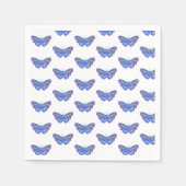 Serviette En Papier Dessin de papillon violet (Devant)