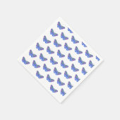 Serviette En Papier Dessin de papillon violet (Coin)