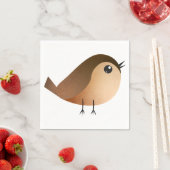 Serviette En Papier Dessin d'Oiseau de Bruant (En situation)