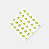Serviette En Papier Dessin d'oiseau vert (Coin)