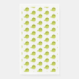 Serviette En Papier Dessin d'oiseau vert