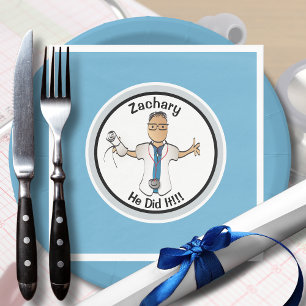 Serviette En Papier Dessin du Docteur Bleu Médecin Médicale