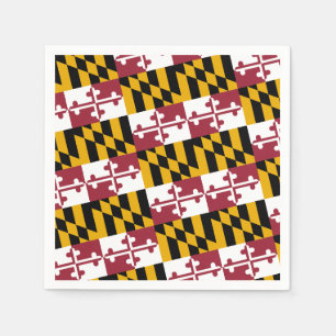 Serviette En Papier Dessin du drapeau du Maryland, Drapeau du Maryland
