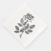 Serviette En Papier dessin rose 2 (Coin)
