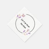 Serviette En Papier Dessous de verre de devis (Coin)