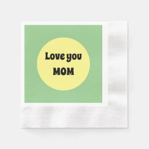 Serviette En Papier Dessous de verre en papier à gros point jaune