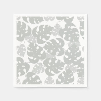 Serviette En Papier Dessous de verre tropical en feuille de monstera g