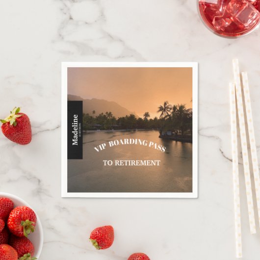 Serviette En Papier Destination de la carte d'embarquement du coucher (En situation)