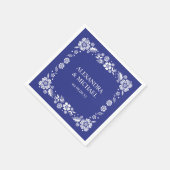 Serviette En Papier Destination Grèce Mariage Santorin (Coin)