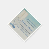 Serviette En Papier Destination plage élégante mariage (Coin)