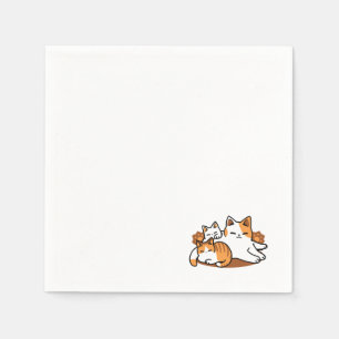 Serviette En Papier Détendez-vous Art Chat - 'Laze Furr Days' pour les