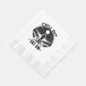 Serviette En Papier Détendez-vous Ski sur (Coin)