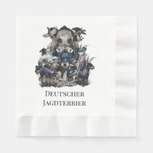 Serviette En Papier Deutscher Jagdterrier