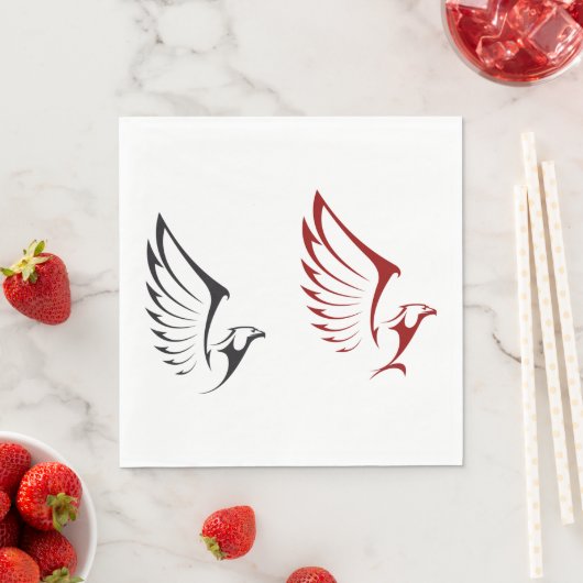 Serviette En Papier Deux aigles (En situation)