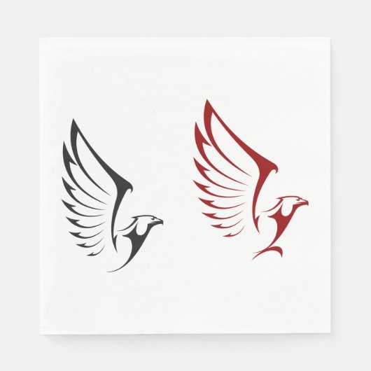 Serviette En Papier Deux aigles (Devant)