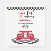 Serviette En Papier Deux anniversaire de enfant rapide 2 curieux (Devant)