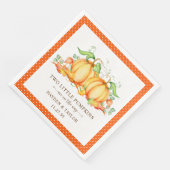Serviette En Papier Deux Baby showers jumeaux Citrouille (Coin)