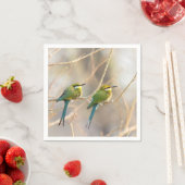 Serviette En Papier Deux Bee-eaters (En situation)
