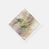 Serviette En Papier Deux Bee-eaters (Coin)