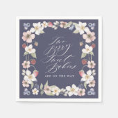 Serviette En Papier Deux Berry Sweet Babies Wild Berry & Flowers Douch (Devant)