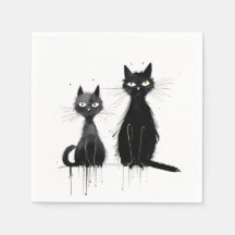 Deux chats noirs