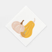 Serviette En Papier Deux Citrouilles (Coin)