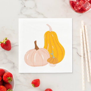 Serviette En Papier Deux Citrouilles